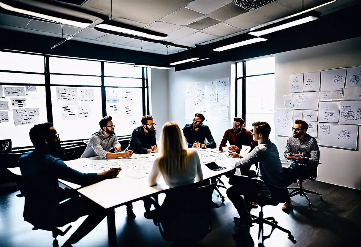 Personalized marketing consulting project for a tech startup in a modern office.